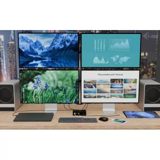 i-tec Thunderbolt 5 Quattro Display Docking Station, Power Delivery 140W