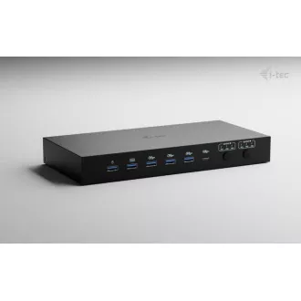 i-tec USB-C KVM Docking station for 3 Hosts, Dual Display, Power Delivery 1x 92W/2x 65W