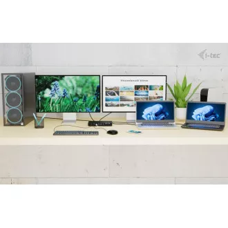 i-tec USB-C KVM Docking station for 3 Hosts, Dual Display, Power Delivery 1x 92W/2x 65W