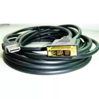 GEMBIRD Kabel HDMI - DVI 1, 8m (M/M, DVI-D, Single Link, zlacené kontakty, stíněný)