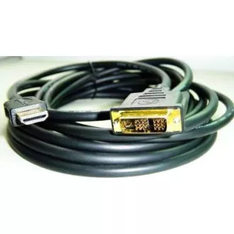 GEMBIRD Kabel HDMI - DVI 3m (M/M, DVI-D, Single Link, zlacené kontakty, stíněný)