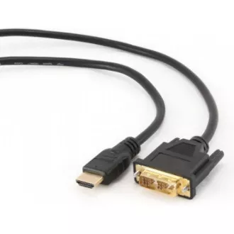 GEMBIRD Kabel HDMI - DVI 4, 5m (M/M, DVI-D, Single Link, zlacené kontakty, stíněný)