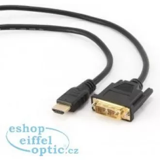 GEMBIRD Kabel HDMI - DVI 4, 5m (M/M, DVI-D, Single Link, zlacené kontakty, stíněný)
