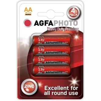 AgfaPhoto zinková baterie AA, blistr 4ks