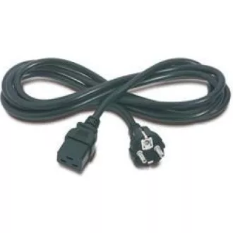 PremiumCord kabel síťový k počítači 230V 16A 3m  IEC 320 C19 konektor