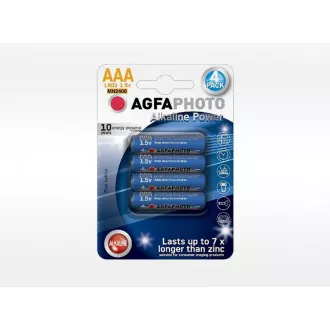 AgfaPhoto Power alkalická baterie LR03/AAA, blistr 4ks