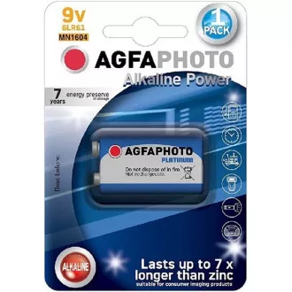 AgfaPhoto Power alkalická baterie 9V, blistr 1ks