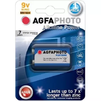 AgfaPhoto Power alkalická baterie 9V, blistr 1ks
