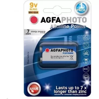 AgfaPhoto Power alkalická baterie 9V, blistr 1ks