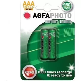 AgfaPhoto přednabitá baterie AAA, 950mAh, 2ks
