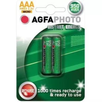 AgfaPhoto přednabitá baterie AAA, 950mAh, 2ks