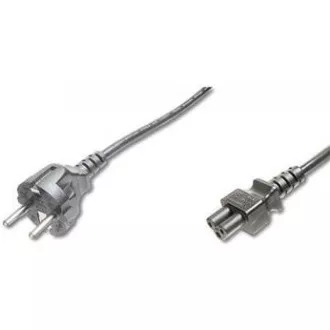 PREMIUMCORD Kabel napájecí 230V pro NTB 2m (3pin C5, trojlístek, "Mickey Mouse")