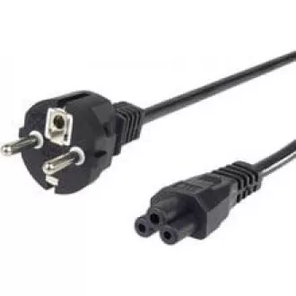 PREMIUMCORD Kabel napájecí 230V pro NTB 2m (3pin C5, trojlístek, "Mickey Mouse")