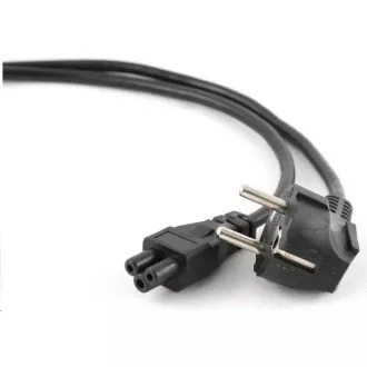 PREMIUMCORD Kabel napájecí 230V pro NTB 2m (3pin C5, trojlístek, "Mickey Mouse")
