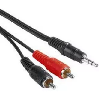 PREMIUMCORD Kabel audio 3, 5mm Jack - 2x Cinch 2m (M/M, stereo)