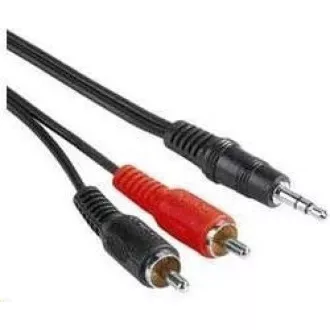 PREMIUMCORD Kabel audio 3, 5mm Jack - 2x Cinch 10m (M/M, stereo)