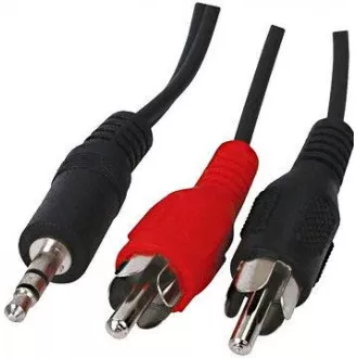 PREMIUMCORD Kabel audio 3, 5mm Jack - 2x Cinch 10m (M/M, stereo)