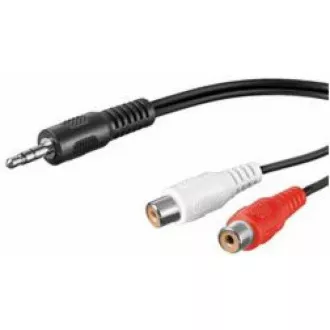 PREMIUMCORD Kabel audio 3, 5mm Jack - 2x Cinch 1, 5m (F/M, stereo) PREMIUMCORD Kabel audio 3, 5mm Jack - 2x Cinch 1, 5m (F/M, stereo)