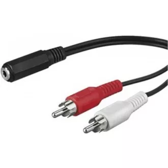 PREMIUMCORD Kabel audio 3, 5mm Jack - 2x Cinch 1, 5m (F/M, stereo) PREMIUMCORD Kabel audio 3, 5mm Jack - 2x Cinch 1, 5m (F/M, stereo)