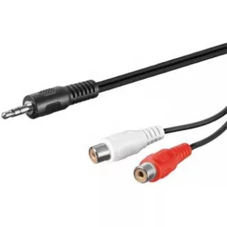 PREMIUMCORD Kabel audio 3, 5mm Jack - 2x Cinch 1, 5m (F/M, stereo) PREMIUMCORD Kabel audio 3, 5mm Jack - 2x Cinch 1, 5m (F/M, stereo)