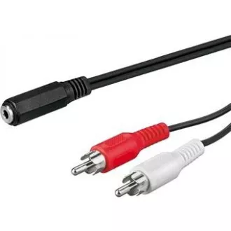 PREMIUMCORD Kabel audio 3, 5mm Jack - 2x Cinch 1, 5m (F/M, stereo) PREMIUMCORD Kabel audio 3, 5mm Jack - 2x Cinch 1, 5m (F/M, stereo)