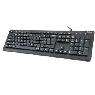 Hama voděodolná klávesnice KC-600, kabelová, černá