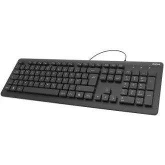 Hama voděodolná klávesnice KC-600, kabelová, černá