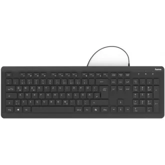 Hama voděodolná klávesnice KC-600, kabelová, černá