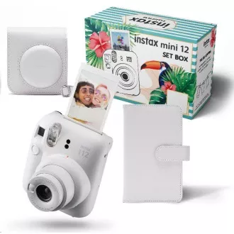 Fujifilm MINI 12 Big bundle bílý Fujifilm MINI 12 Big bundle bílý