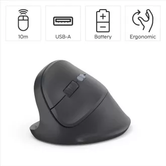 Hama vertikální ergonomická bezdrátová myš EWM-500L, pro leváky