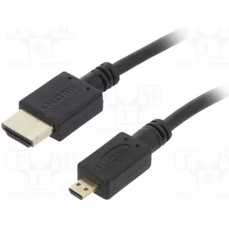 GEMBIRD Kabel HDMI - HDMI Micro 4, 5m (v1.3, M/M, stíněný, zlacené kontakty)