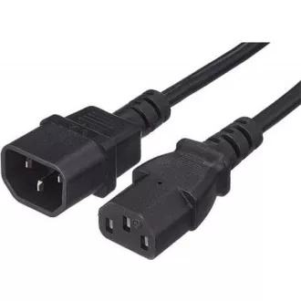 PREMIUMCORD Kabel napájecí 230V prodlužovací 1m PREMIUMCORD Kabel napájecí 230V prodlužovací 1m