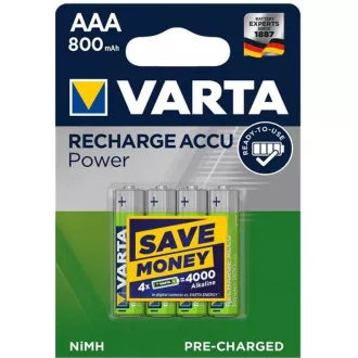 Varta LR03/4BP 800 mAh Ready to use (Blistr 4ks)
