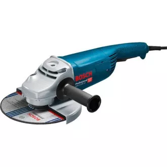 BOSCH GWS 2200, úhlová bruska, 2.200 W, 6.500 – 6.500 ot/min, 230 mm, aretovatelný spínač