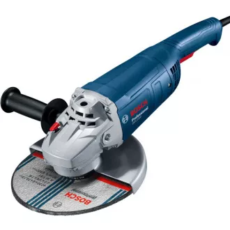 BOSCH GWS 2200, úhlová bruska, 2.200 W, 6.500 – 6.500 ot/min, 230 mm, aretovatelný spínač