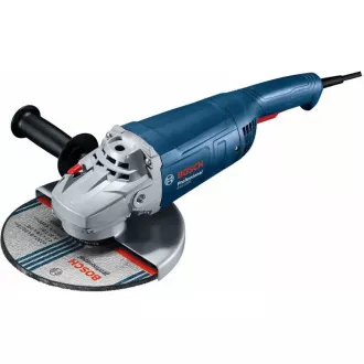 BOSCH GWS 2200, úhlová bruska, 2.200 W, 6.500 – 6.500 ot/min, 230 mm, aretovatelný spínač