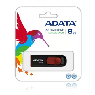 ADATA Flash Disk 8GB C008, USB 2.0 Classic, černá ADATA Flash Disk 8GB C008, USB 2.0 Classic, černá