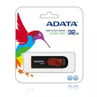 ADATA Flash Disk 32GB C008, USB 2.0 Classic, černá