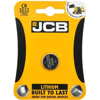 JCB knoflíková lithiová baterie CR2032, blistr 1 ks