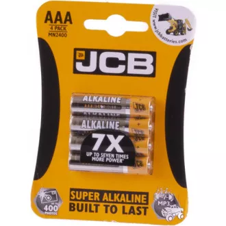 JCB SUPER alkalická baterie LR03, blistr 8 ks