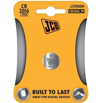 JCB knoflíková lithiová baterie CR2016, blistr 1 ks
