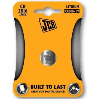 JCB knoflíková lithiová baterie CR2016, blistr 1 ks