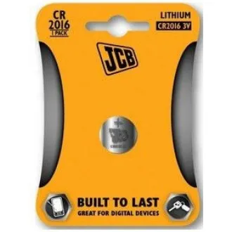 JCB knoflíková lithiová baterie CR2016, blistr 1 ks