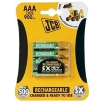 JCB RTU NiMH AAA/R03, 900mAh, přednabitá, blistr 4 ks