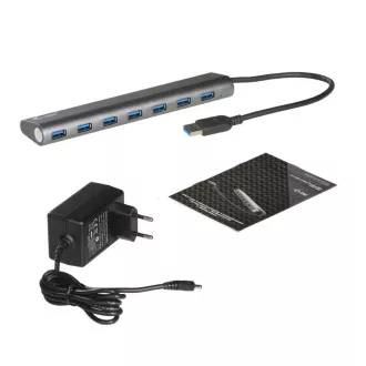 i-tec USB 3.0 Hub 7-Port se síťovým zdrojem