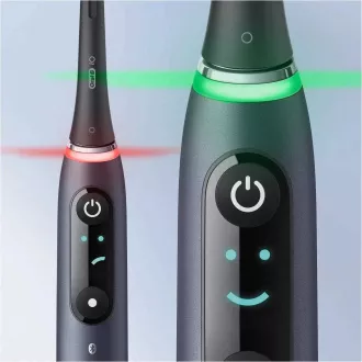Oral-B iO Series 9 Duo Black Onyx & Rose Quartz set elektrických zubních kartáčků, magnetické, 7 režimů, AI