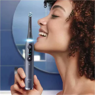 Oral-B iO Series 9 Duo Black Onyx & Rose Quartz set elektrických zubních kartáčků, magnetické, 7 režimů, AI