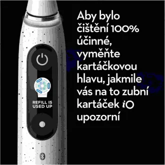 Oral-B iO10 elektrický zubní kartáček, 7 režimů, časovač, tlakový senzor, 3D mapování a smart funkce, bílý Oral-B iO10 elektrický zubní kartáček, 7 režimů, časovač, tlakový senzor, 3D mapování a smart funkce, bílý
