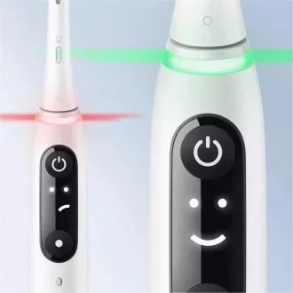 Oral-B iO Series 6 Duo White & Pink Sand set elektrických zubních kartáčků, 5 režimů, AI, časovač