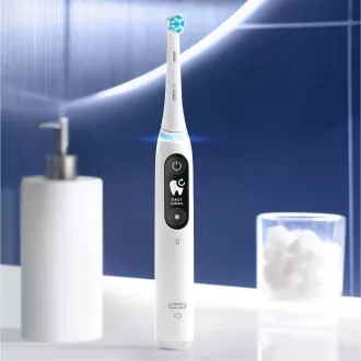 Oral-B iO Series 6 Duo White & Pink Sand set elektrických zubních kartáčků, 5 režimů, AI, časovač